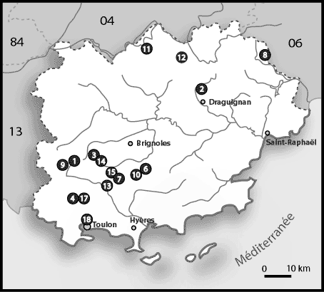 Carte du Var