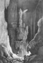 Lithographie de la grotte des Demoiselles