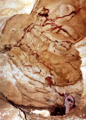 Vue d'ensemble de la coupole et des fissures de lapiaz